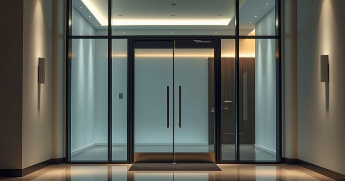 Porta de Entrada de Vidro: Modernidade e Estilo Porta de Entrada de Vidro: Modernidade e Estilo