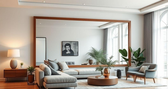 Como Escolher o Espelho Ideal para Transformar sua Sala em um Espaço Elegante e Aconchegante