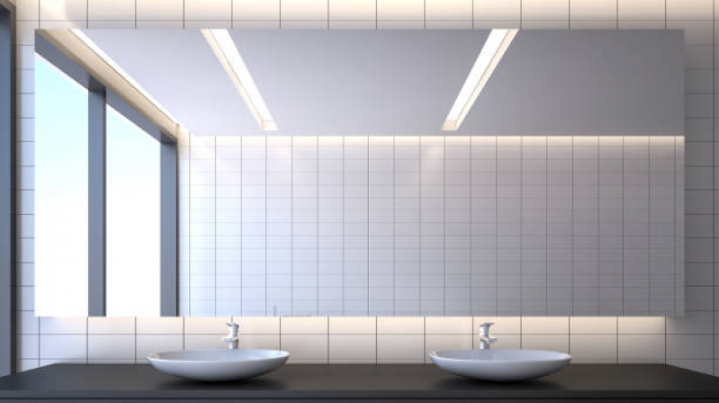 Espelho Grande de Chão Capão Redondo - Espelho para Banheiro Redondo ABC