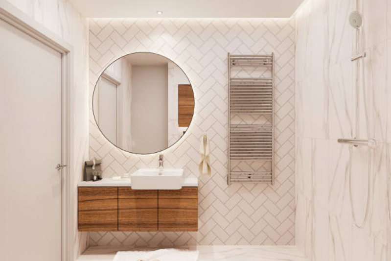 Espelho Redondo para Banheiro Preço Ponte Seca - Espelho Decorativo ABC