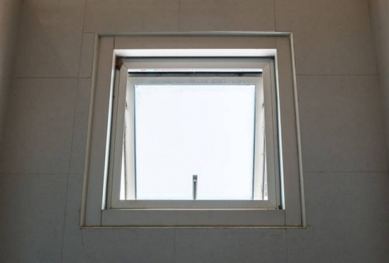 Janela de Vidro para Quarto Pequeno Casa Branca - Janela de Vidro de Correr