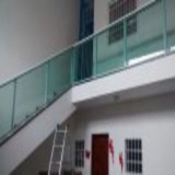 guarda corpo de vidro escada Jardim Santo Antônio